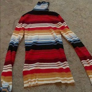 Rainbow turtle neck!
